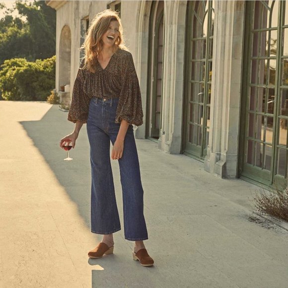 NWT DOEN Savona Silk Blouse in Black Saint Claude Paisley Print sz S - Picture 4 of 12